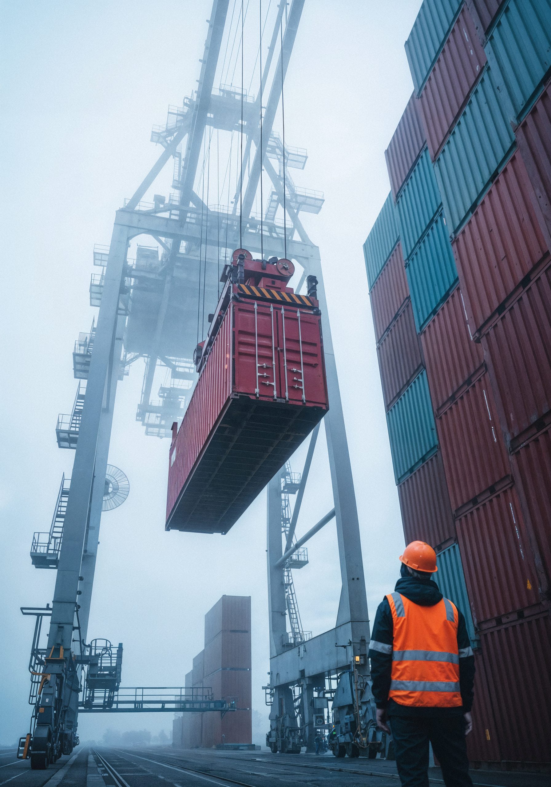 Shipping container handling port scaled